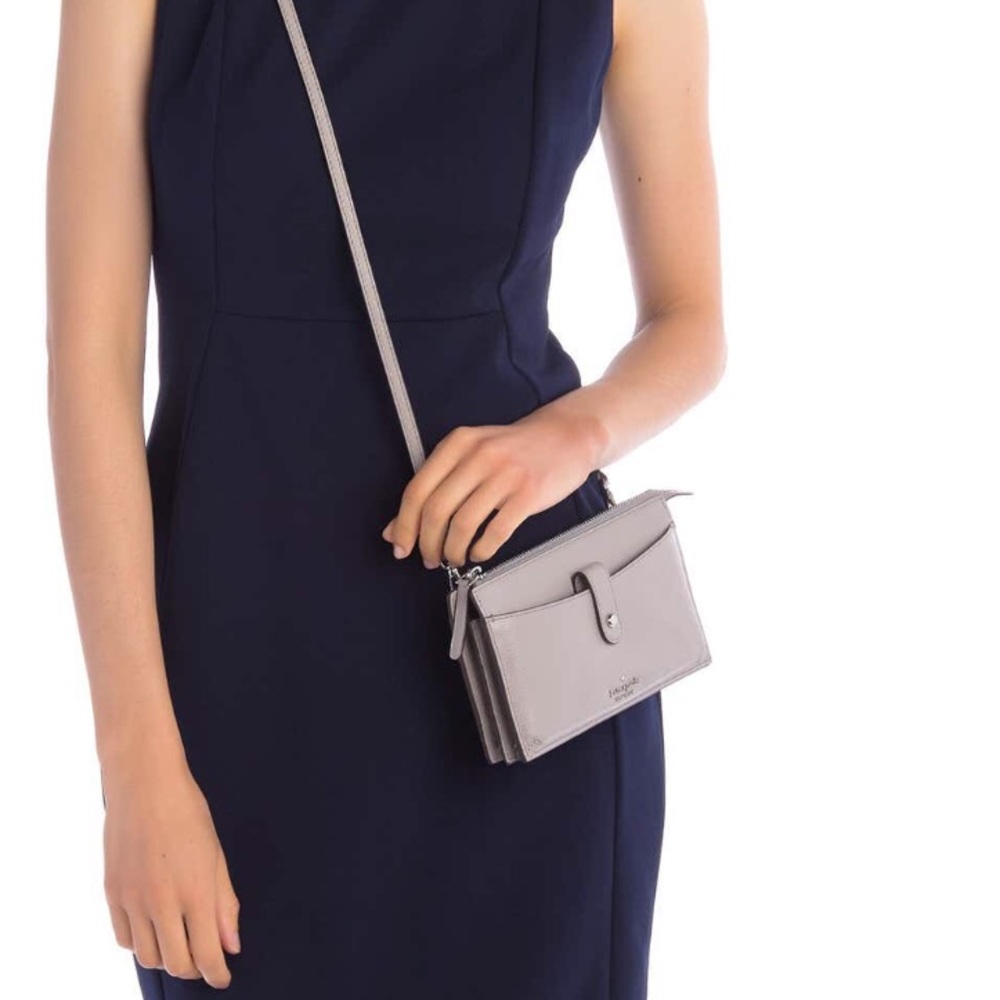 Kate Spade leather crossbody bag beige